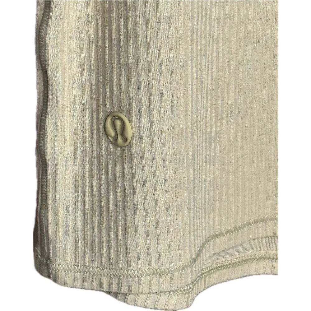 Lululemon Asymmetrical Ribbed Cotton Tank Top Trench, NWOT, Small - Picture 7 of 8